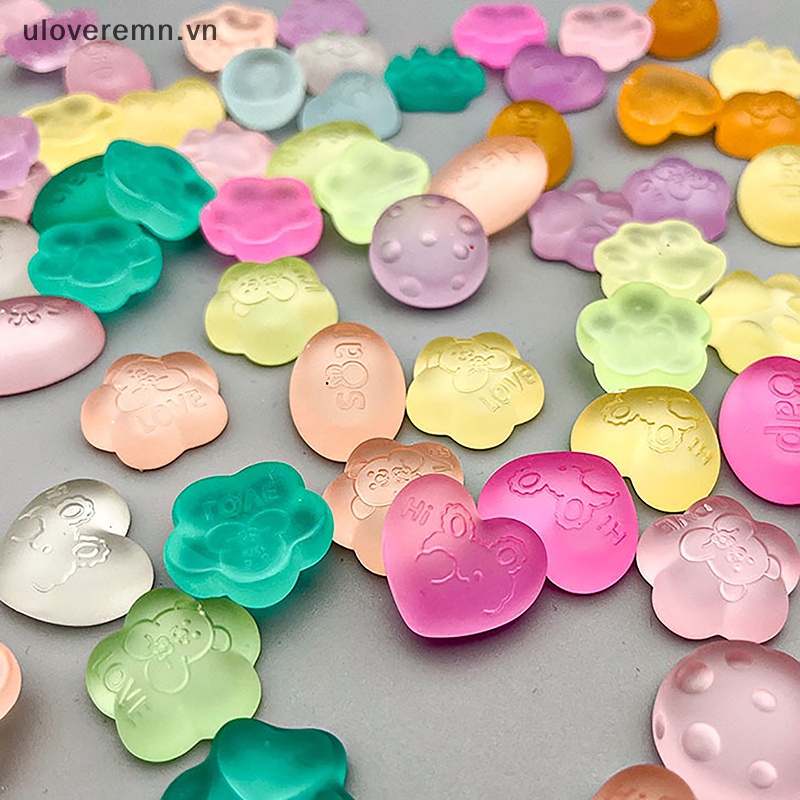 Set 10 Kẹp Tóc Nhựa Hình Hoạt Hình Dễ Thương