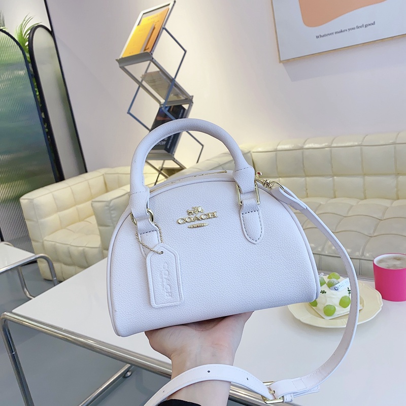 COACH6593  classic Extremely Fast Shipping Sling Bag Solid Color Men and Women Shoulder Crossbody Bag