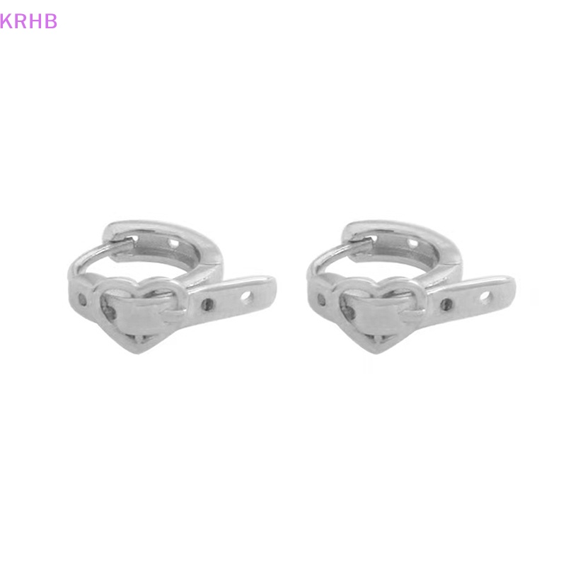 Khuyên Kẹp Thắt Lưng Hình Trái Tim Không Đục Lỗ Phong Cách Punk Cá Tính Dành Cho Nữ Mới