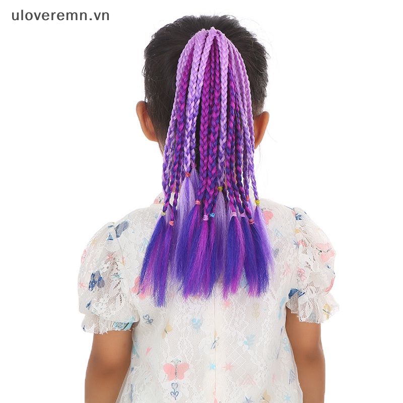 Tóc Giả Thắt Bím Đuôi Ngựa Xinh Xắn Cho Bé Gái