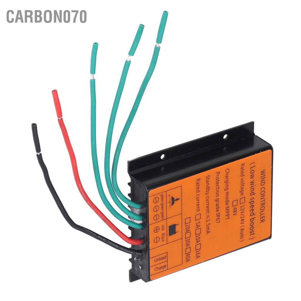 Carbon070 Bộ điều khiển sạc gió 48V 600W MPPT Sạc điện áp thấp IP67 Bảo vệ Step Up năng lượng