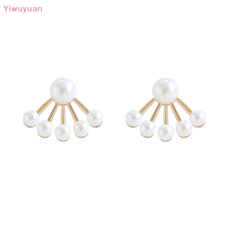 1 Cặp Bông Tai Ngọc Trai Thủ Công Thời Trang Vintage Nhật Hàn Mới