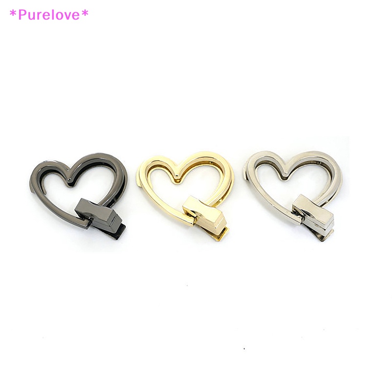 Khóa Kim Loại Hình Trái Tim Dành Cho Túi Xách Cầm Tay Thời Trang Mới
