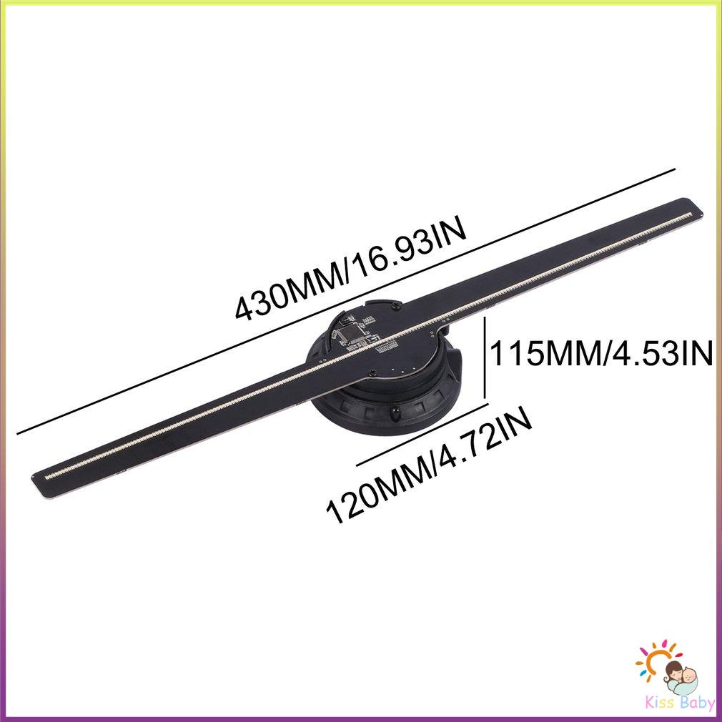 224 Hạt Đèn Mắt Thường 3D Led Wifi Toàn Phương Máy Chiếu Màn Hình Quạt Ba Chiều Quảng Cáo Người Chơi Bộ Nhớ 16G