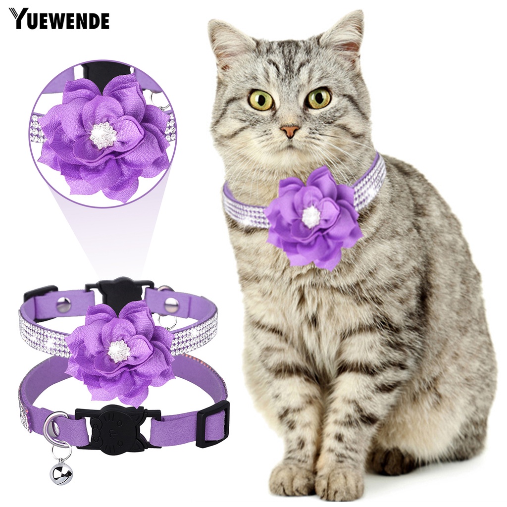 Vòng Cổ Thú Cưng Co Giãn Thoáng Khí Gắn Chuông Phản Quang