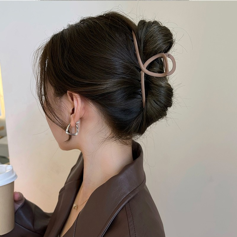 Kẹp Tóc Cá Mập Bằng Kim Loại Cho Nữ