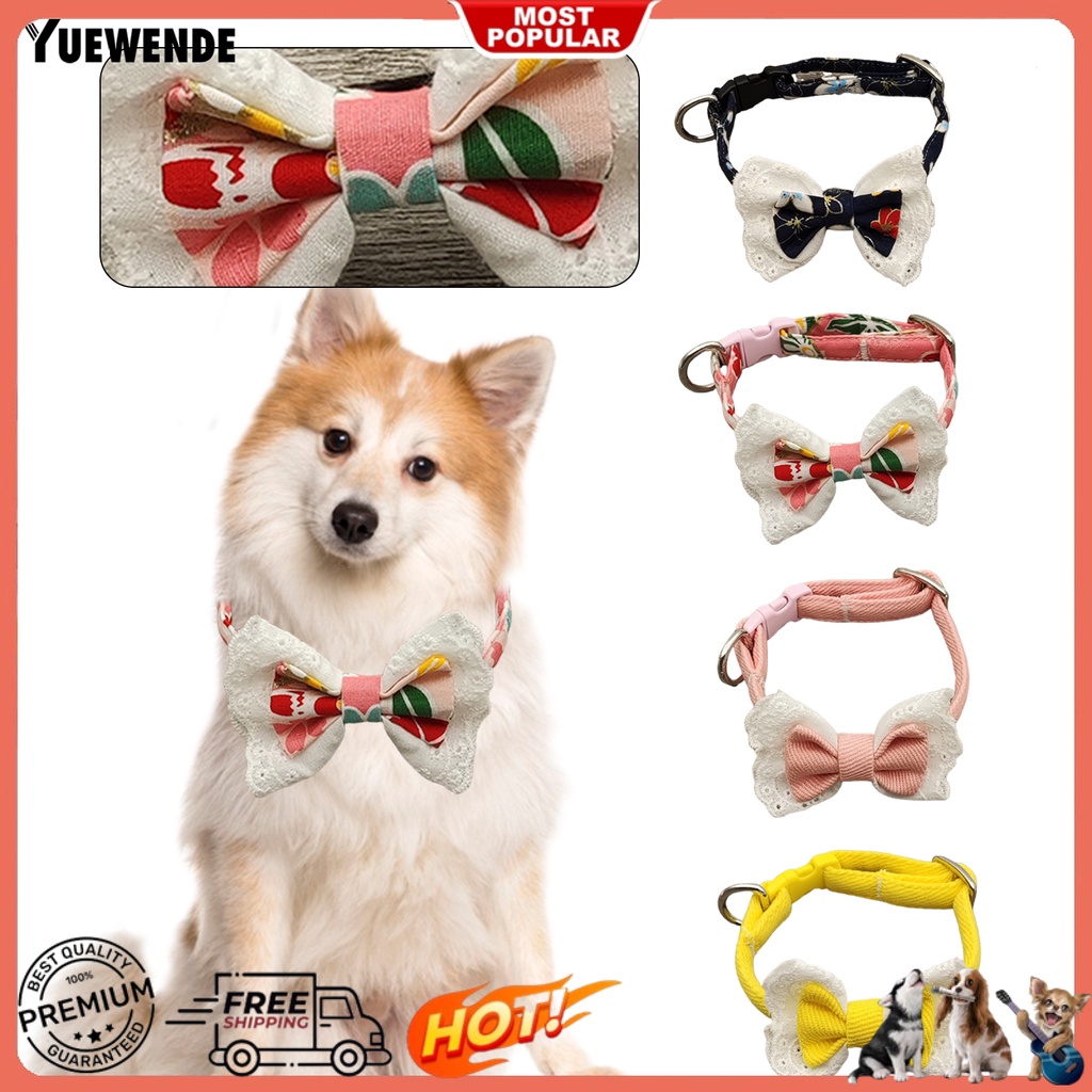 Vòng Cổ Thú Cưng YQ.E Bằng Cotton Có Khóa Cài Tùy Chỉnh Kích Thước Trang Trí Nhà Cửa