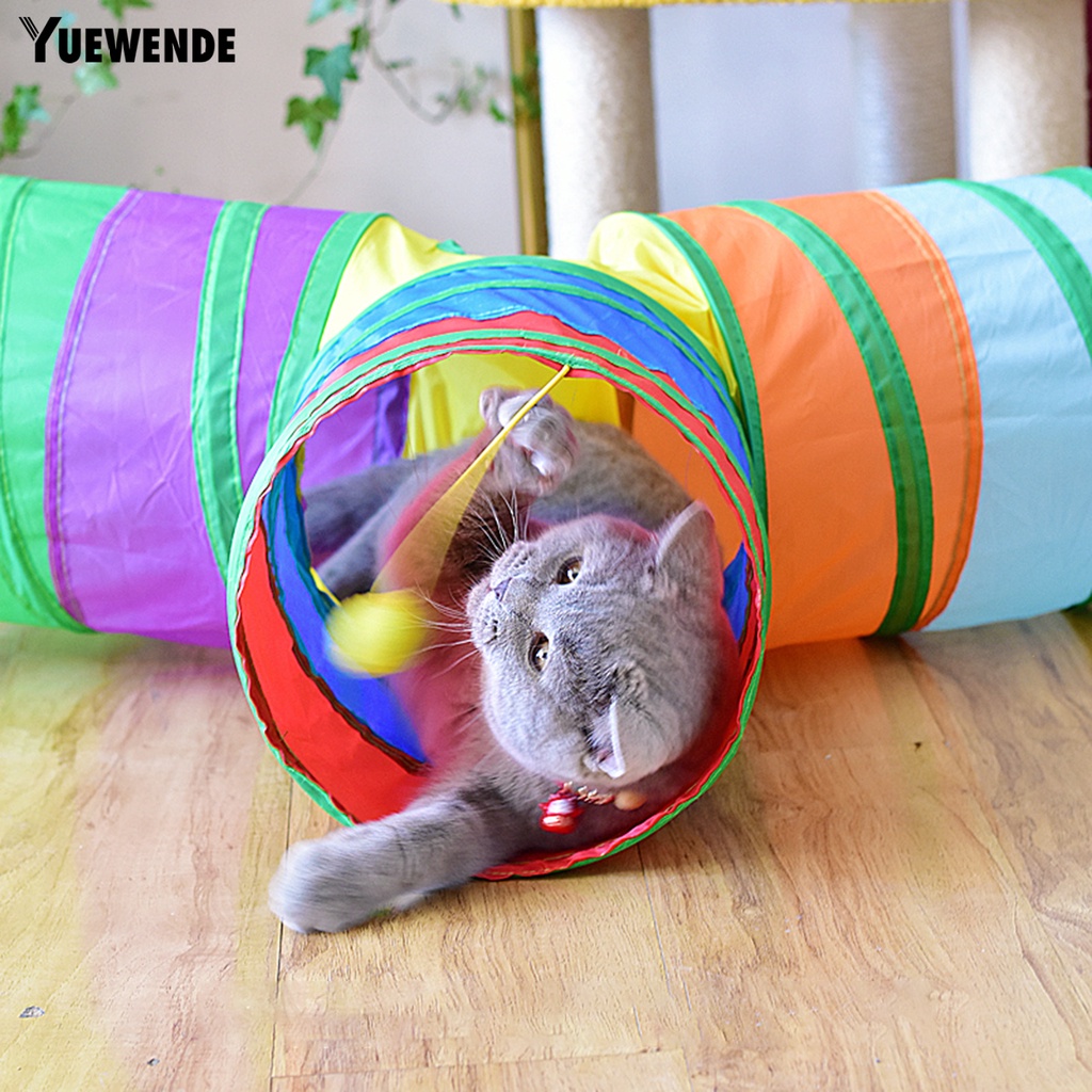 Đồ Chơi Đường Hầm Chữ T Lớn Chống Cắn Chống Trầy Vui Nhộn Cho Mèo Cưng
