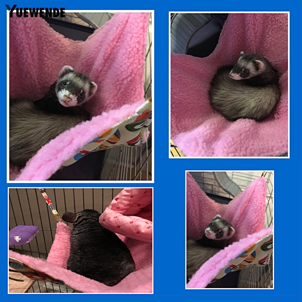 Võng Treo Mềm Mại Thoải Mái In Họa Tiết Da Báo Cho Hamster / Sóc / Thú Cưng YQ.E