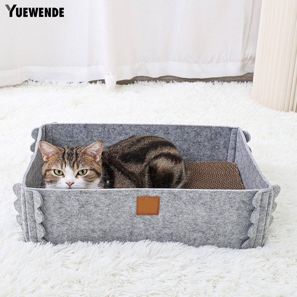 Tổ Ngủ Bằng Giấy Dày Dặn Chống Trầy Chống Cắn Chống Mài Mòn Cho Mèo