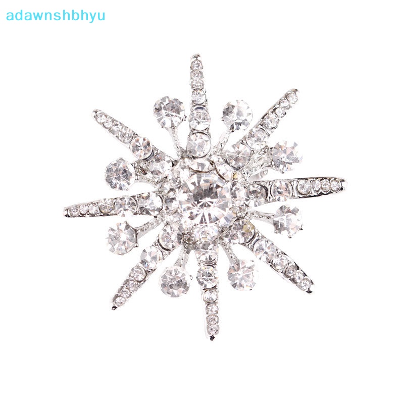 Trâm Cài Áo Hình Bông Tuyết Đính Đá Phong Cách Retro Thời Trang Cho Nam Nữ