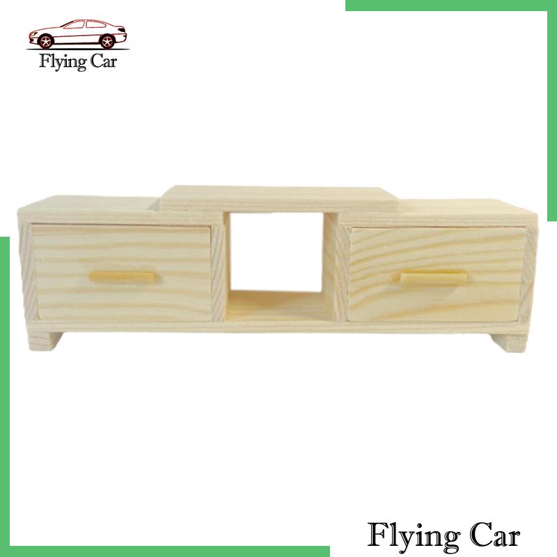 Mô Hình Tủ TV Mini 1 / 12 Dùng Để Trang Trí Nhà Búp Bê [Lzdjfmy2]