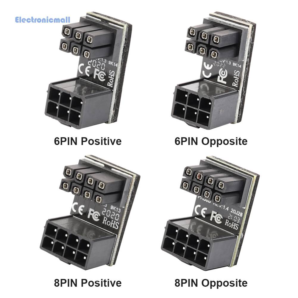 Adapter Đồ Họa Chuyển Đổi Nguồn Điện ATX 6 Pin 8 Pin Female Sang Male Xoay 180 Độ 01.vn