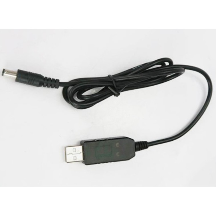 Dây Cáp Nguồn Usb 5v Sang 12v chân 5,5mm 2.1mm dùng Wifi khi mất điện