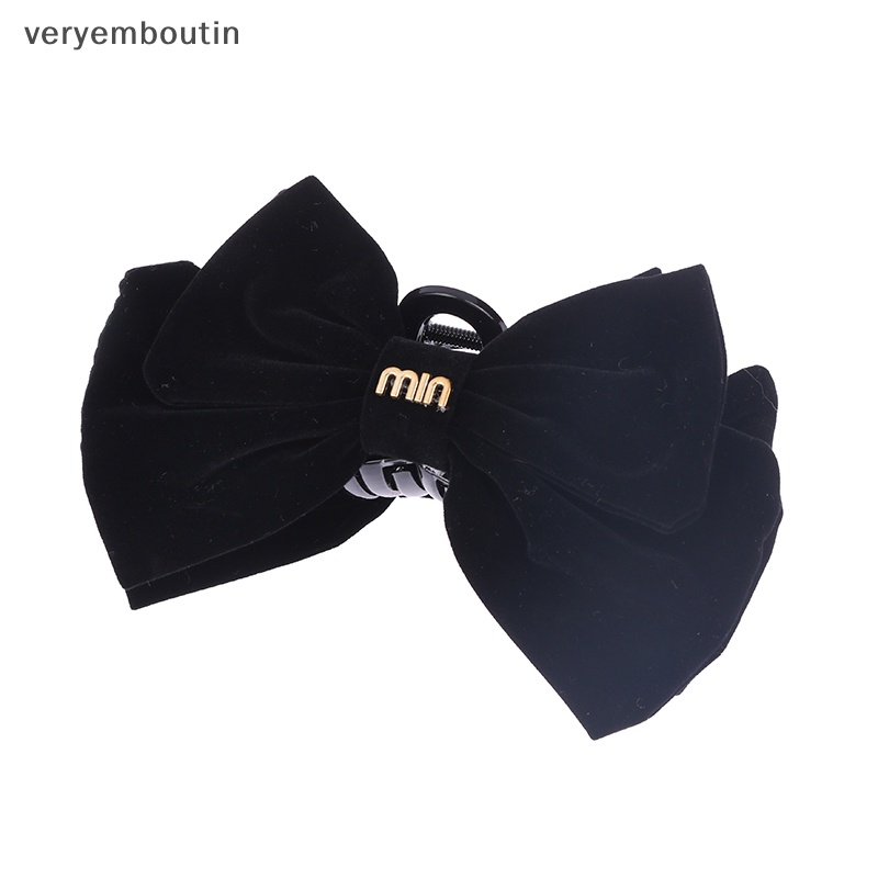 Kẹp Tóc Hình Nơ Màu Trơn Dễ Thương Cho Nữ