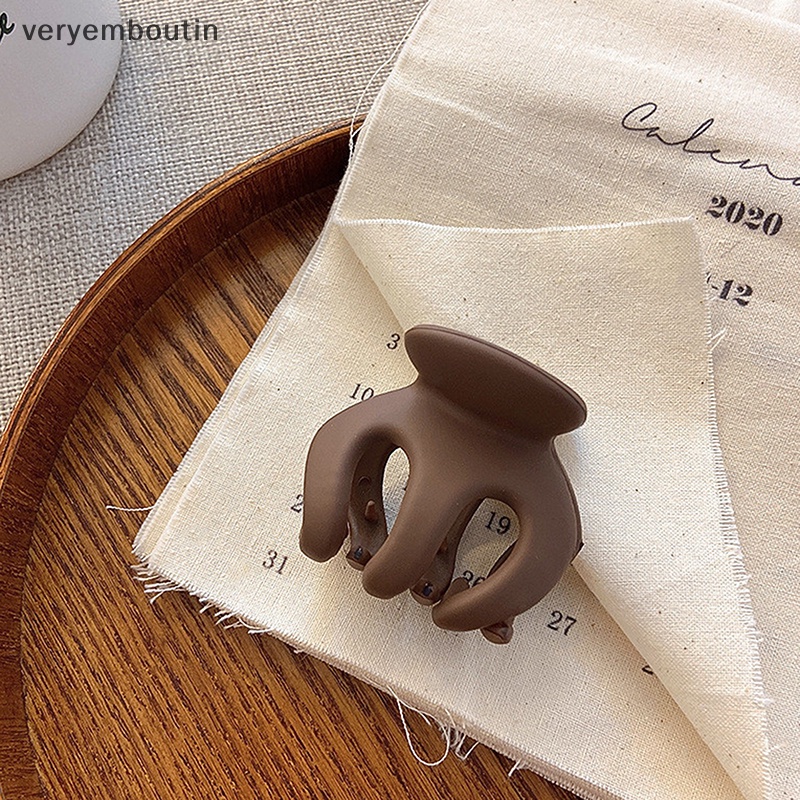 Kẹp Tóc Càng Cua Trơn Bằng Nhựa Acrylic Hàn Quốc 1 Cái