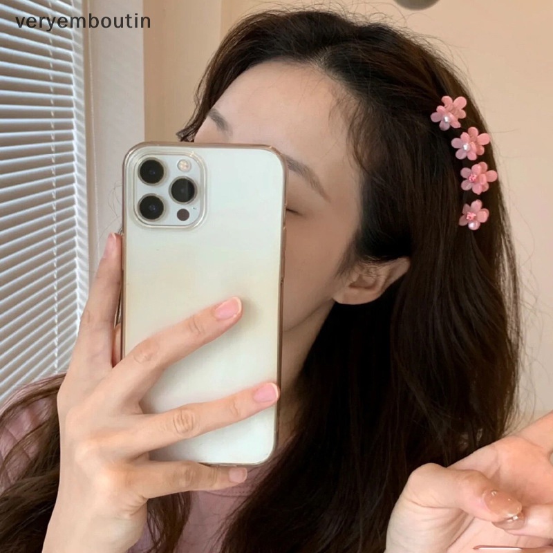 Set 5 Kẹp Tóc Hợp Kim Đính Đá Ngọc Trai Thời Trang Mùa Hè Cho Nữ