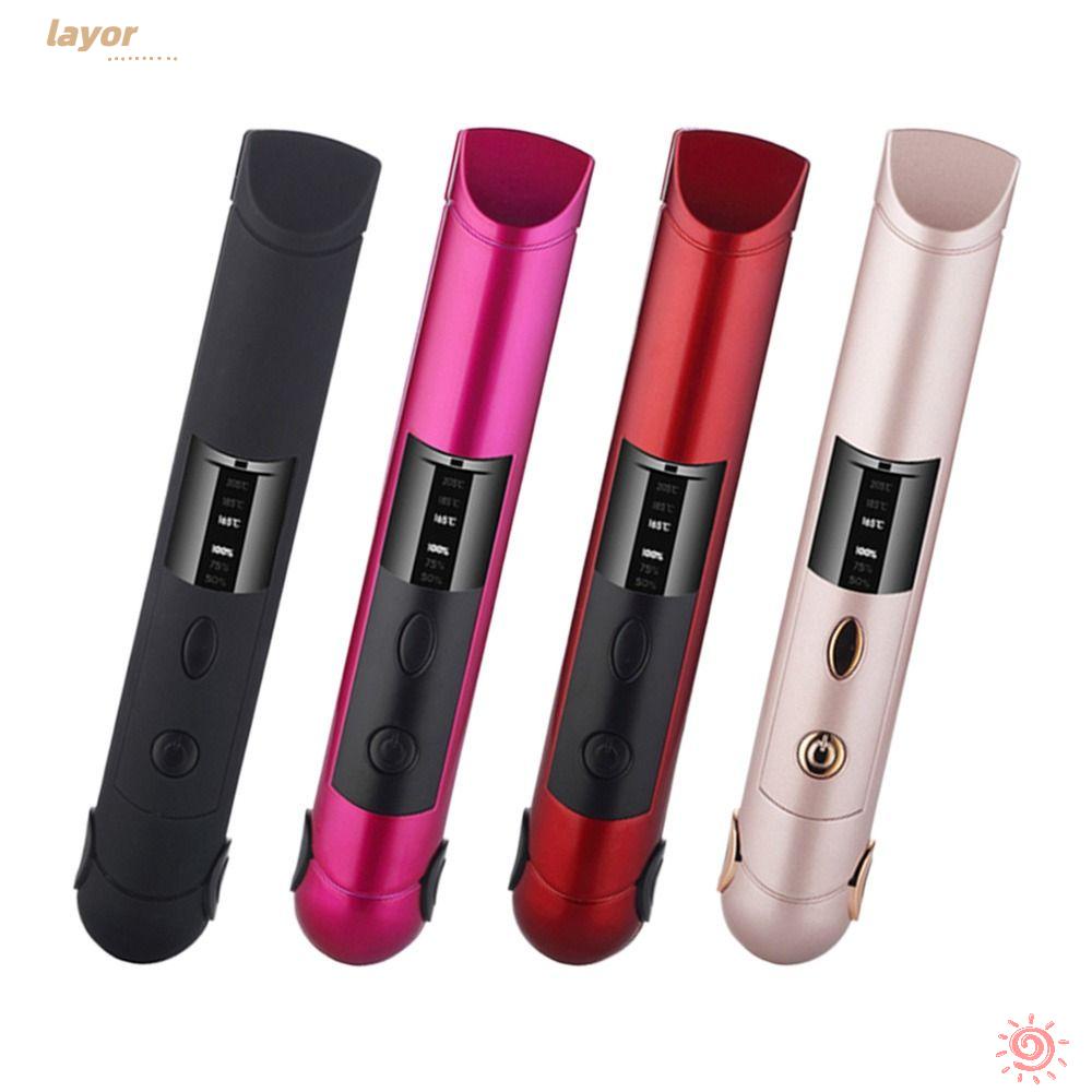 Máy Duỗi Tóc Không Dây Sạc Usb Mini Bền Bỉ Cho Nam Nữ