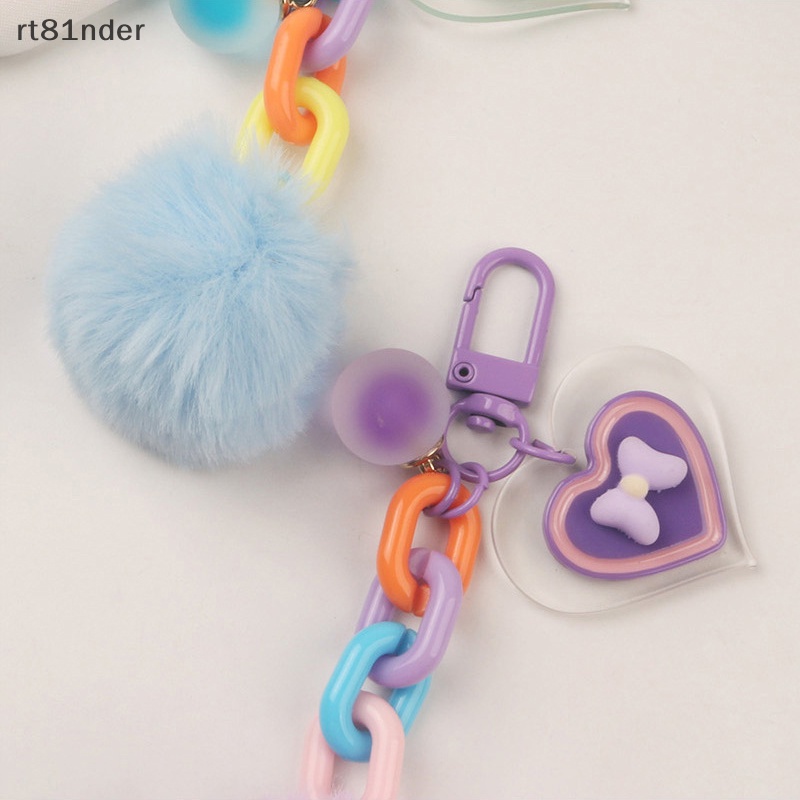 Rt Móc Khóa Banh Lông Nhiều Màu Sắc Dễ Thương