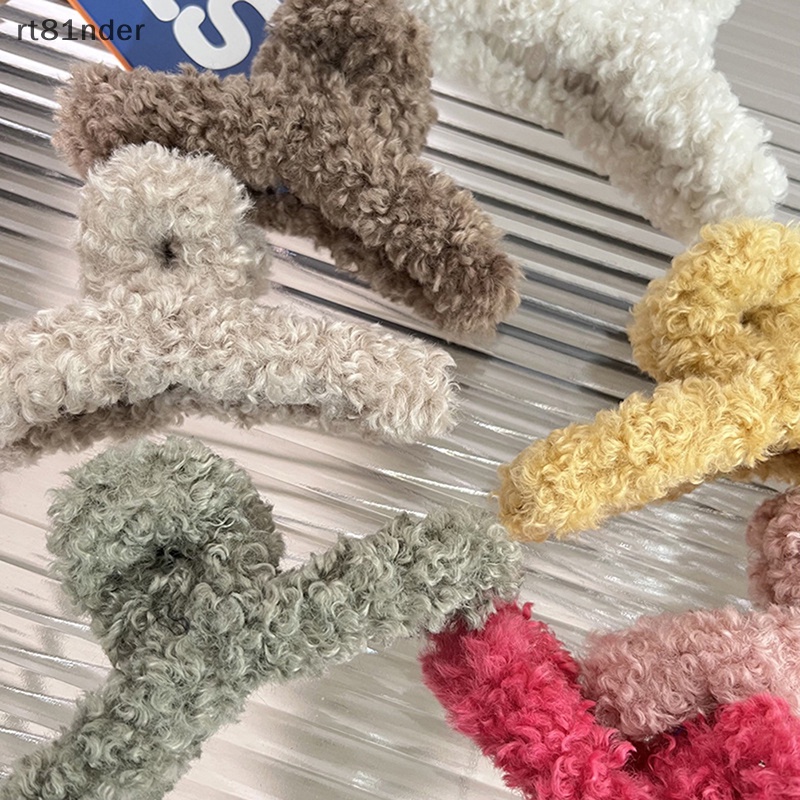 Rt Kẹp Tóc Bằng Lông Cừu Thời Trang Thu Đông Nhẹ Nhàng