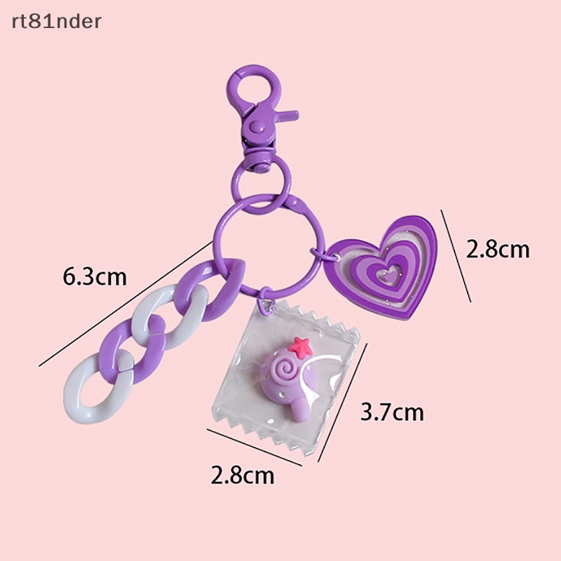 Rt 1 Móc Khóa Hình Kẹo / Trái Cây Dễ Thương Cho Nữ
