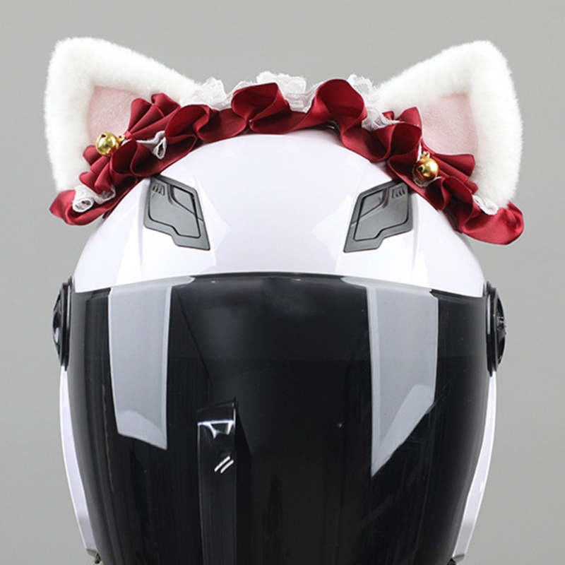 Flgo Băng Đô Tai Mèo Bằng Lông Xù Phối Ren Handmade Dễ Thương Quyến Rũ Cho Các Bữa Tiệc Trượt Tuyết