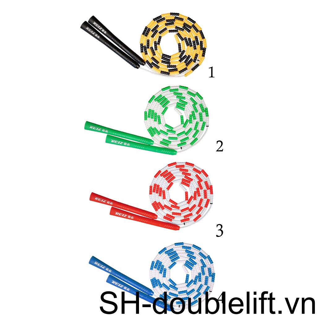 Dây Nhảy Thể Dục Màu Trắng + Xanh Lá Tùy Chỉnh Tiện Dụng