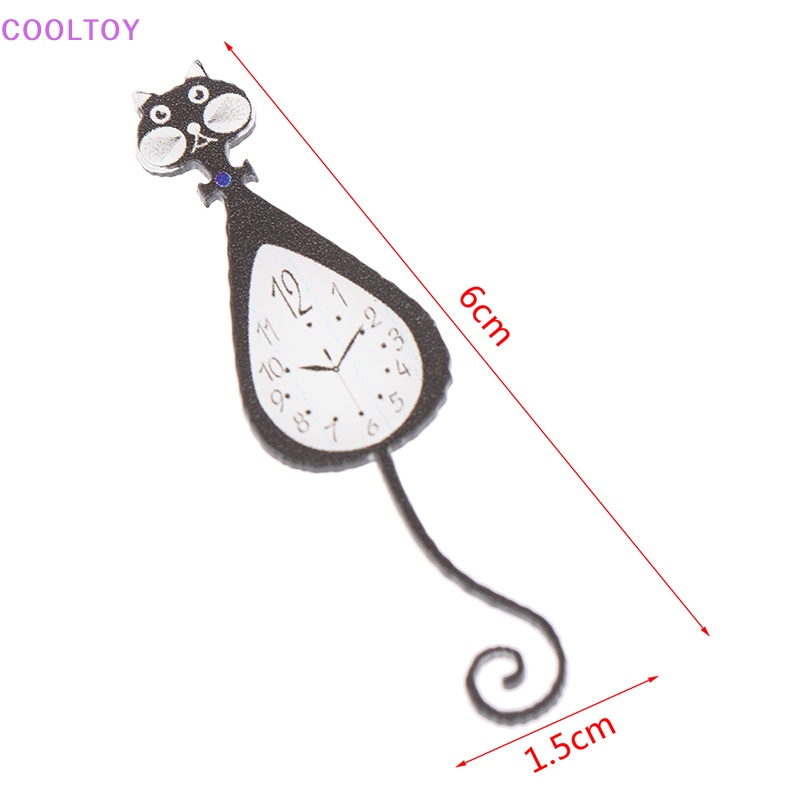 Đồng Hồ Treo Tường Hình Chú Sóc Hoạt Hình Tỉ Lệ 1: 12 Trang Trí Nhà Búp Bê