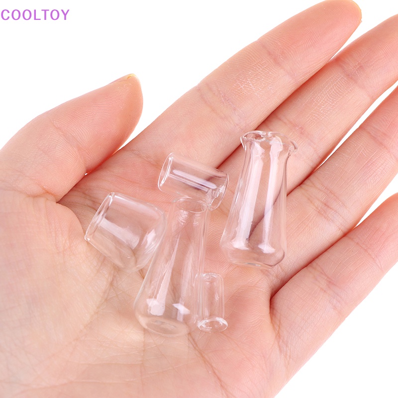 Set 5 Ly Thủy Tinh Uống Nước Mini Tỉ Lệ 1: 12 Trang Trí Nhà Búp Bê