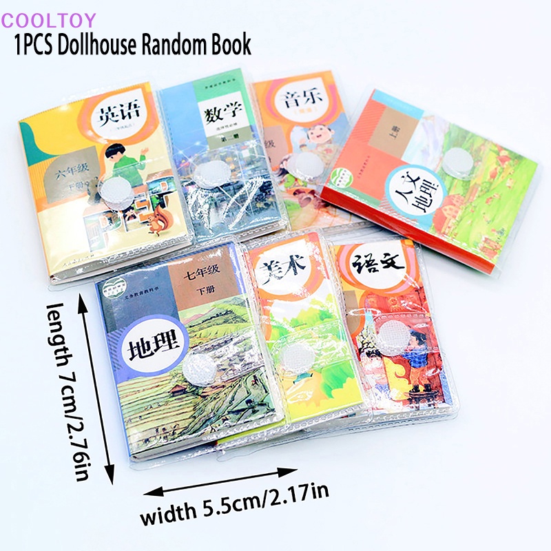 Mô Hình Cuốn Sách Mini Tỉ Lệ 1 / 12 Trang Trí Nhà Búp Bê