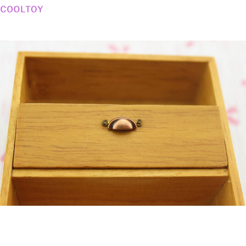 Cooltoy Bộ 4 Tay Nắm Ngăn Kéo Tủ Mini Tỉ Lệ 1: 12 Trang Trí Nhà Búp Bê