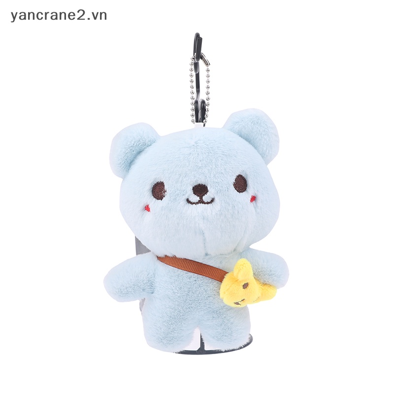 Búp Bê Nhồi Bông Hình Gấu Mềm Mại 14CM Treo Túi Xách / Móc Khóa Trang Trí Xe Hơi / Quà Tặng {yancrane2.vn}