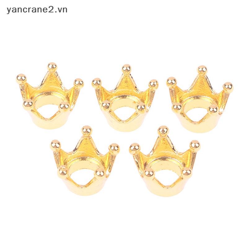 Set 5 Vương Miện Kim Loại Mini Trang Trí Nhà Búp Bê yancrane2.vn