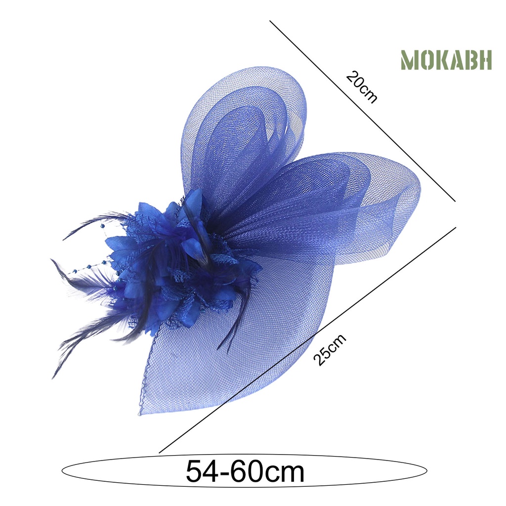 Mũ Tai Thỏ Phối Lưới Đính Lông Vũ Phong Cách Retro Thanh Lịch Dành Cho Cô Dâu