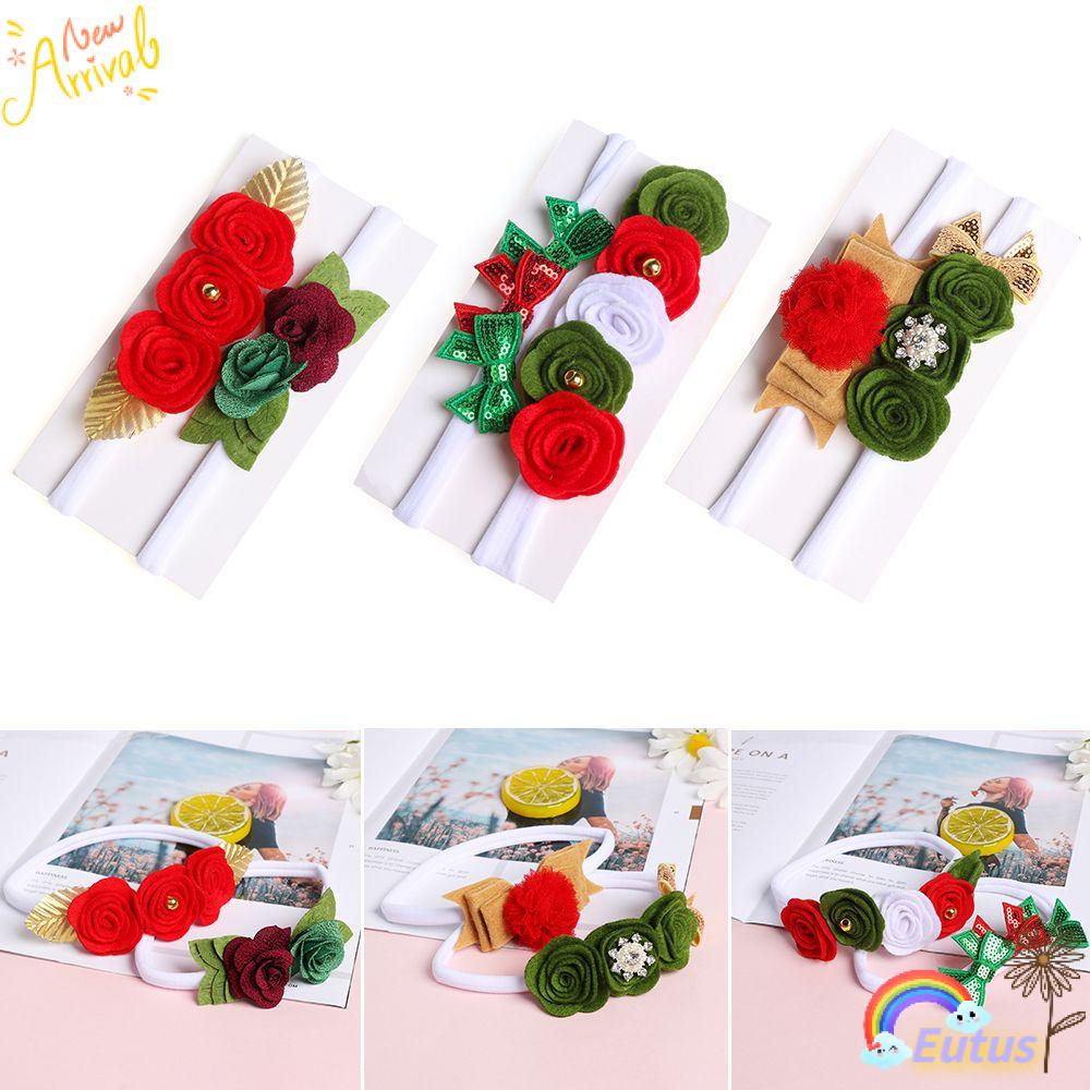 Bộ Băng Đô Hoa Co Giãn Xinh Xắn Dành Cho Bé Gái