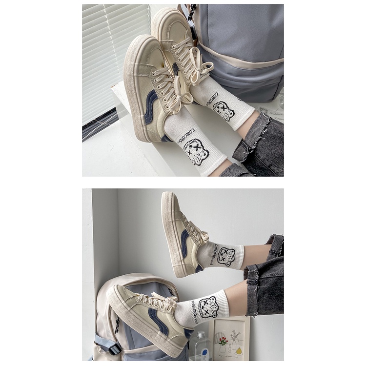 Giày Thể Thao Vải Bạt Thời Trang Hàn Cho Nữ