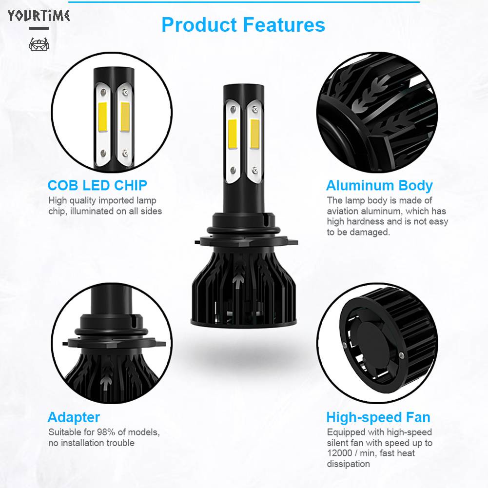 Bóng Đèn Phá Sương Mù K9 40W 6500K 6000LM H7 H8 H11 H4 Cho Xe Hơi