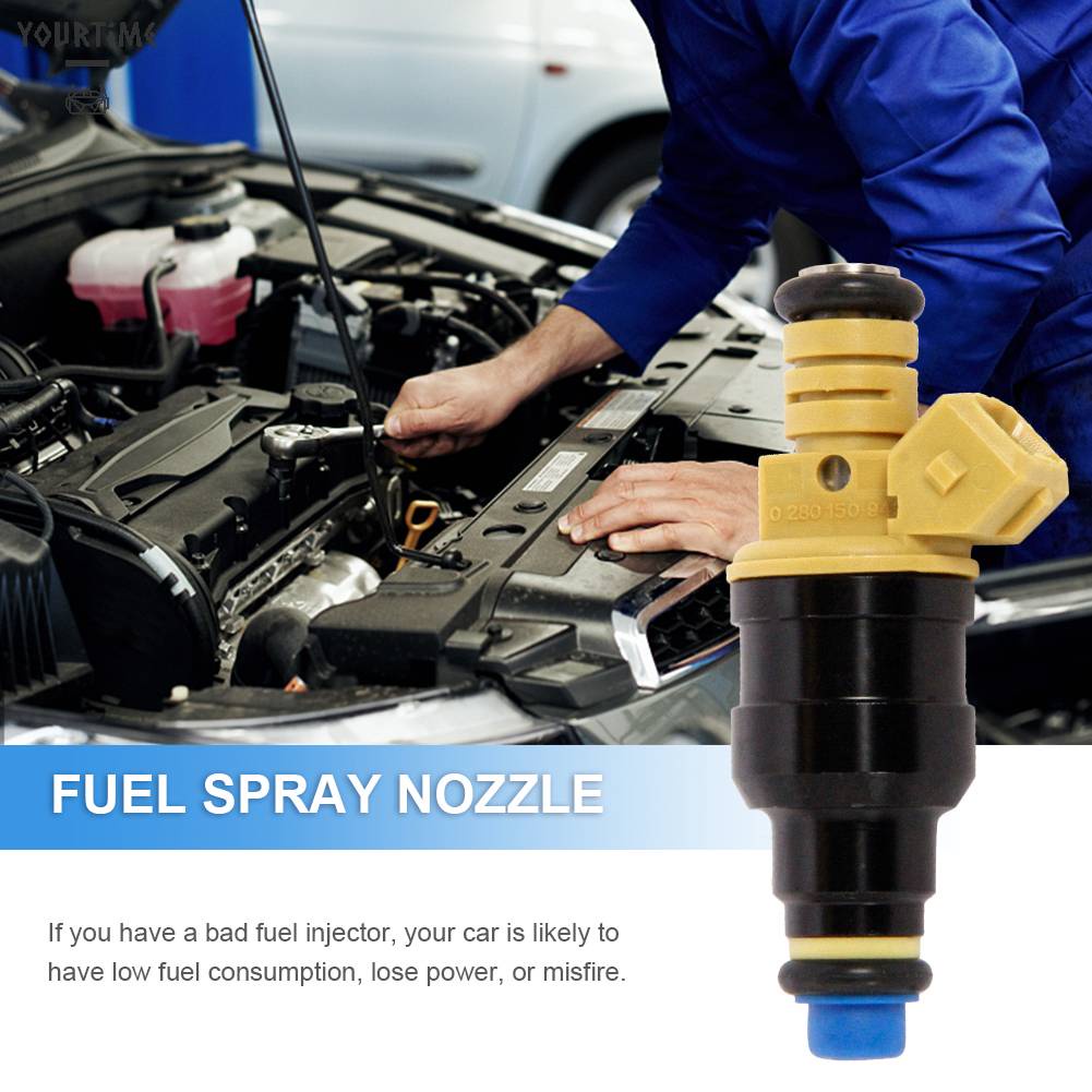 Set 4 / 4 Đầu Phun Nhiên Liệu 4 Lỗ Tiện Dụng Chất Lượng Cao 0280150909 Phụ Kiện Chuyên Dụng Cho Xe Hơi Ford 93-03 F-250 E-250 5.0L / 5.4L