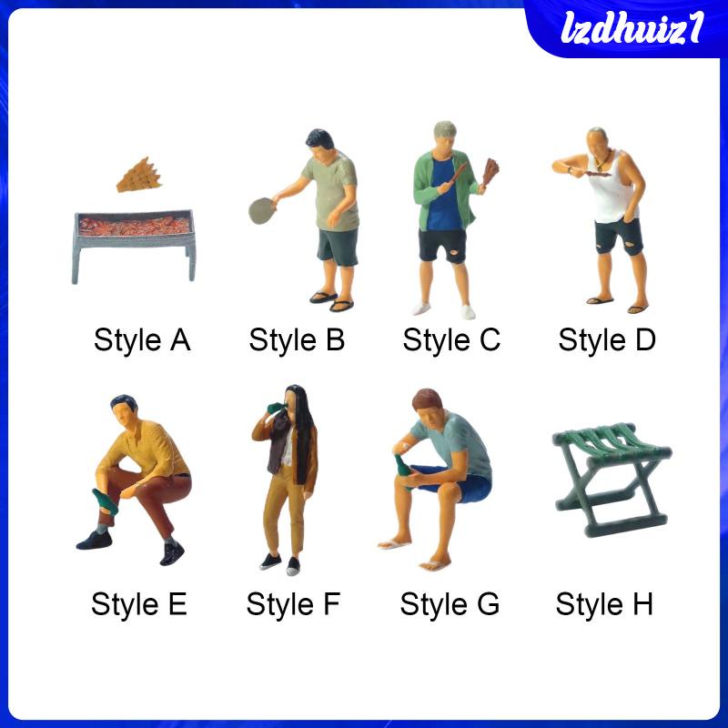 [Lzdhuiz] Set 2 Xiên Nướng Thẳng Đứng 1 / 64 Dùng Để Trang Trí Phong Cảnh Diorama DIY