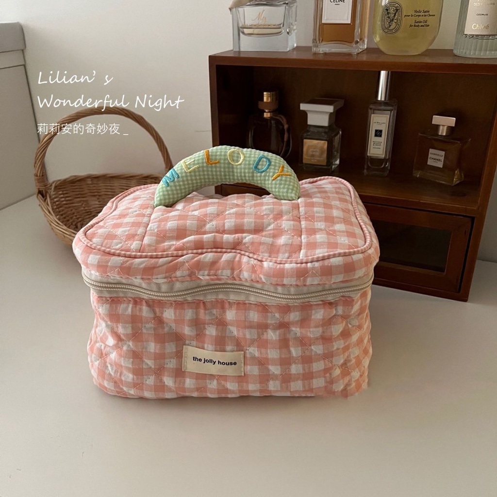 Túi Đựng Đồ Trang Điểm Sức Chứa Lớn Dễ Thương Cho Học Sinh