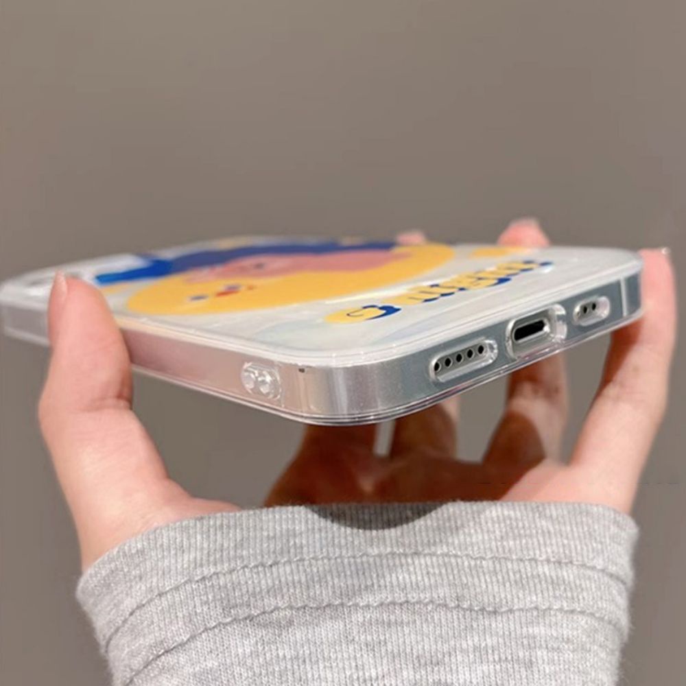 Ốp Điện Thoại TPU Mềm Chống Dấu Vân Tay Họa Tiết Gấu Mặt Trăng Cho IPhone 11 14 13 12 Pro Max