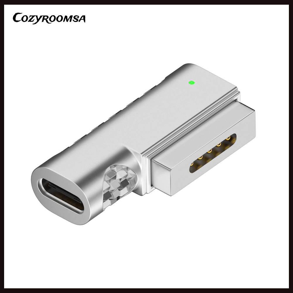 Bộ Chuyển Đổi Chip PD100W PD Từ Tính 2 Cổng Type-C Sang Cổng Sạc Cho MacBook Air / Pro