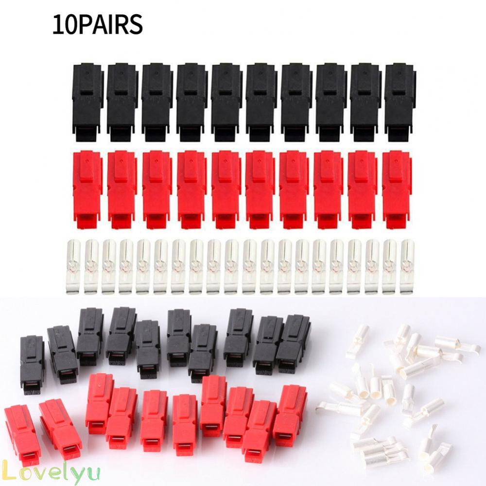⭐READY STOCK ⭐Terminals 10 Pair 30 Amp For Anderson Plug High Frequency Red And Black