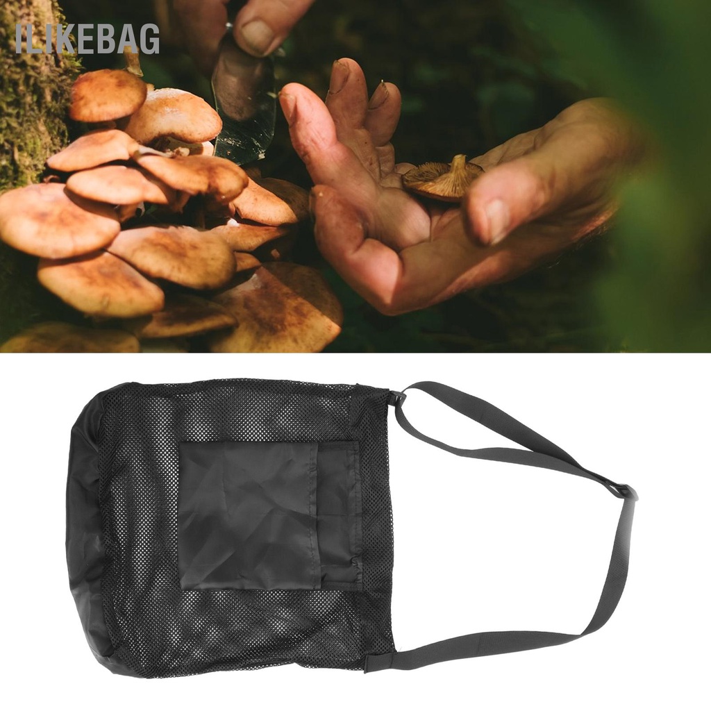 Ilikebag Túi hái nấm ngoài trời Trường cường độ cao Hái khoai lang lưới Lưu trữ chọn