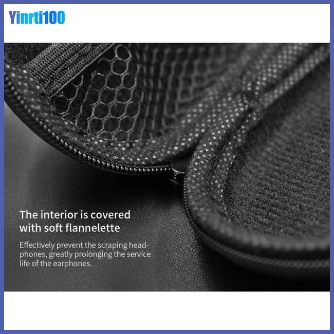 Túi Da Đựng Tai Nghe Chống Áp Lực Có Khóa Kéo Tiện Dụng