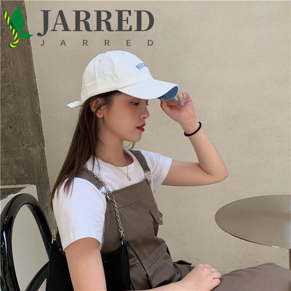 Mũ Lưỡi Trai Thêu Chữ JARRED Phong Cách Thể Thao Cho Nữ