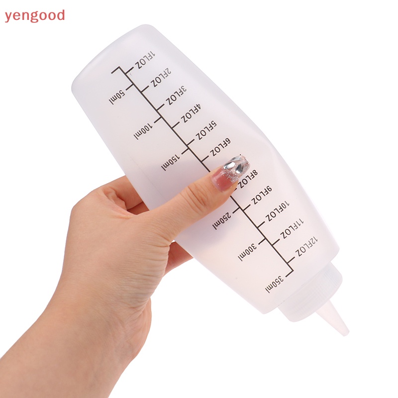 Bình Nhựa Có Thang Đo Mũi Chống Rò Rỉ 120 / 350 / 450ml Tiện Dụng Cho Nhà Bếp