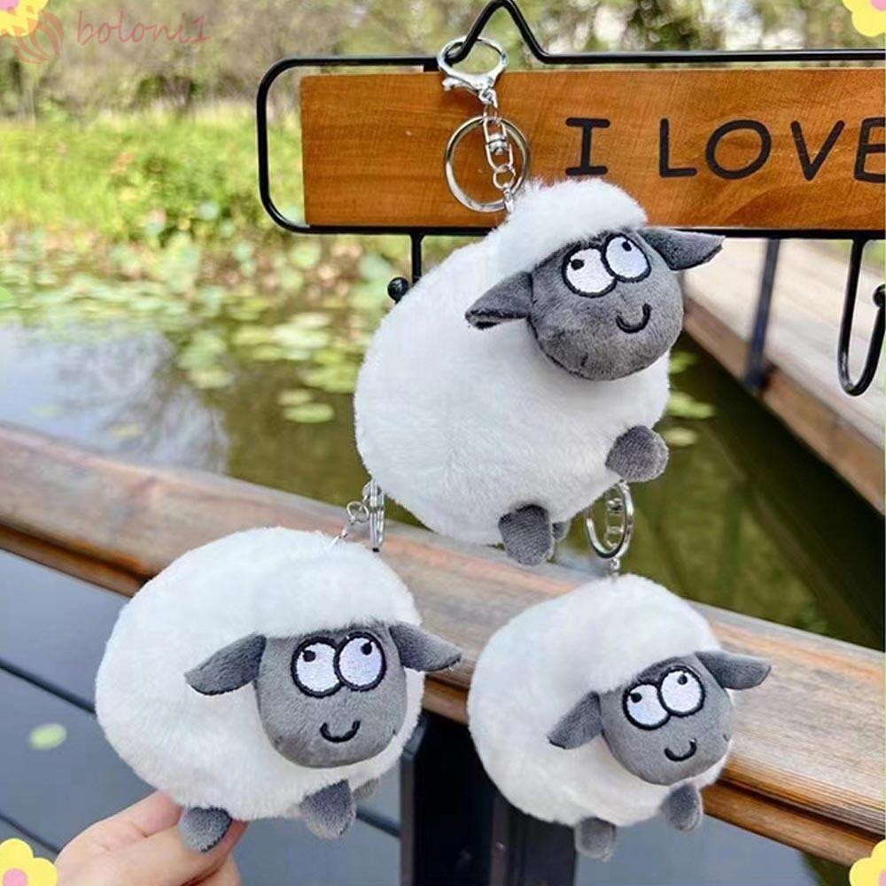 [COD] Móc Khóa Hình Cừu Nhồi Bông Hoạt Hình Trang Trí Ba Lô / Túi Xách / Cửa Ra