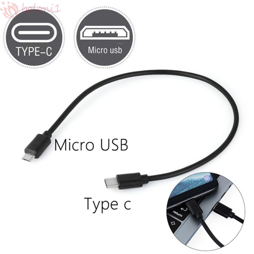 Dây Cáp Dữ Liệu OTG Type C Sang Micro USB Dài 30cm