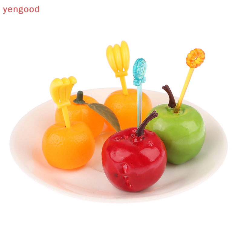 Bộ 10 / 20 Nĩa Ăn Trái Cây Hình Động Vật Mini Xinh Xắn